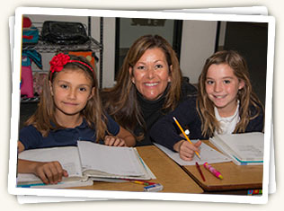 Alison Young, Assistant Director, often assists Mt. Helix Academy students 