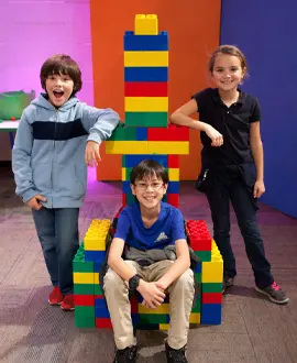 Mt. Helix Academy students during a field trip to Children's Museum in San Diego.