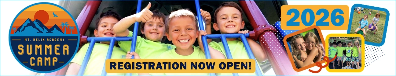 Register for summer camp at Mt. Helix Academy